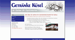 Desktop Screenshot of getraenke-kuesel.de